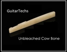 MusicianAtHeart UNBLEACHED BONE Saddle Acoustic Guitar UNIVERSAL FIT