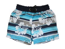 KIDS SHORTS BOARD SHORTS HAWAI WHITE FLOWERS BOYS GIRLS SWIMMING SUMMER CUTE