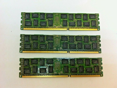 Kit Of 3 Kingston (3x4GB) PC3-10600R ECC Registered KTH-PL313K3/12G 12GB Kit 85 - Picture 2 of 2