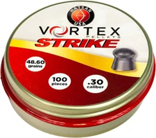 Hatsanusa Vortex Strike .30Cal Airgun Pellets, 48.6Gr, 100Ct, Gray (HA90643)