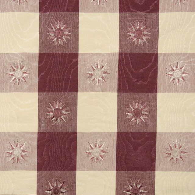 Vintage P/KaufmannFarley/Plum Buffalo Check Cotton/Poly Moire