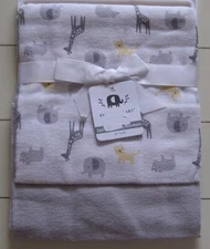 Emporio Baby 2 Pk Limited Edition Kids Gray Safari Solid Receiving Blankets