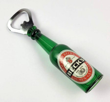 Beck's Bier Magnet Flaschenöffner Flaschen Style Griff USA Bottle Opener