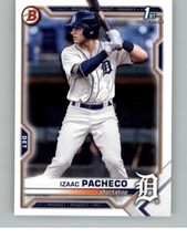 2021 Bowman Draft Izaac Pacheco BD-46 Detroit Tigers