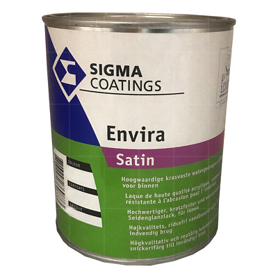SIGMA Envira Satin PU Lack 2.5L Weiß Acryllack Holzlack Metalllack Weisslack