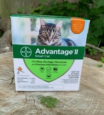 Advantage II 5-9 lbs Flea Drops Topical Treatment Medicine for Cat Cats 4 Months