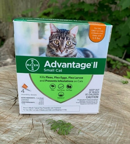 Advantage II 5-9 lbs Flea Drops Topical Treatment Medicine for Cat Cats 4 Months - Picture 1 of 2