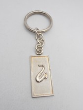 Saxophone: 925 Silver Keychain - Sax - Musician - Music - Instrument