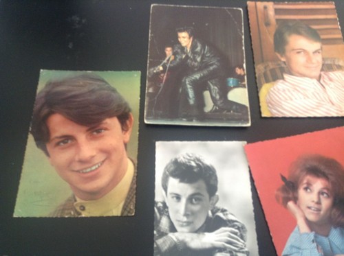 Lot de cartes postales chanteurs années 60 Sheila Claude François - Picture 4 of 5
