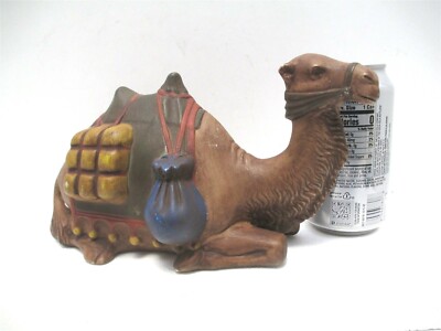 Vintage Christmas Nativity Seated Sitting Camel Holland Mold Ceramic 10'' Long