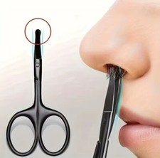 Buy 1 Get 1 Free Nose Hair Scissors with Safety Round Tip Ears, Facial Hair UK 
