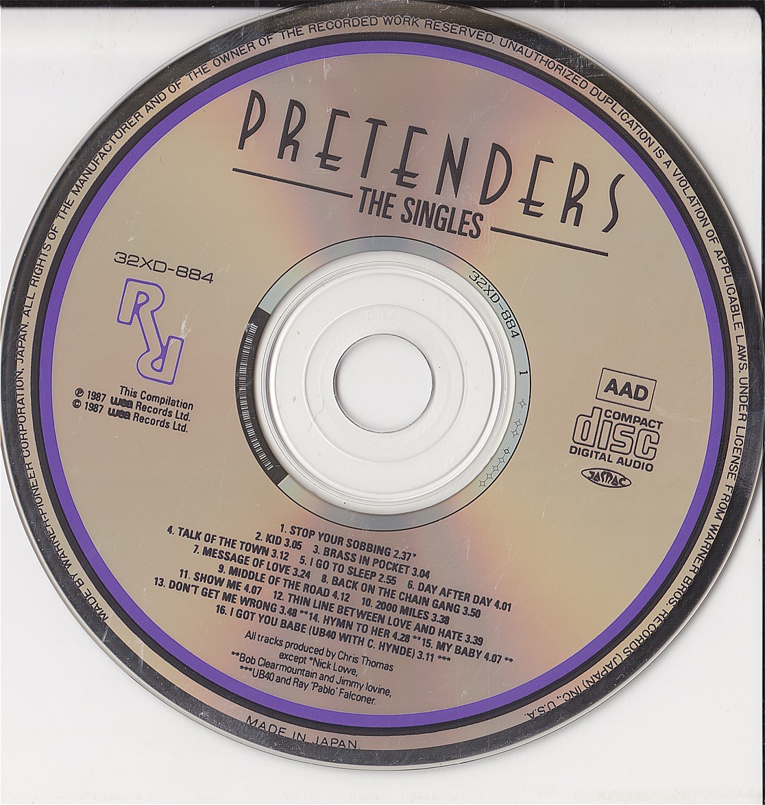 Pretenders The Singles Japan 1st CD 1987 32XD-884 | eBay