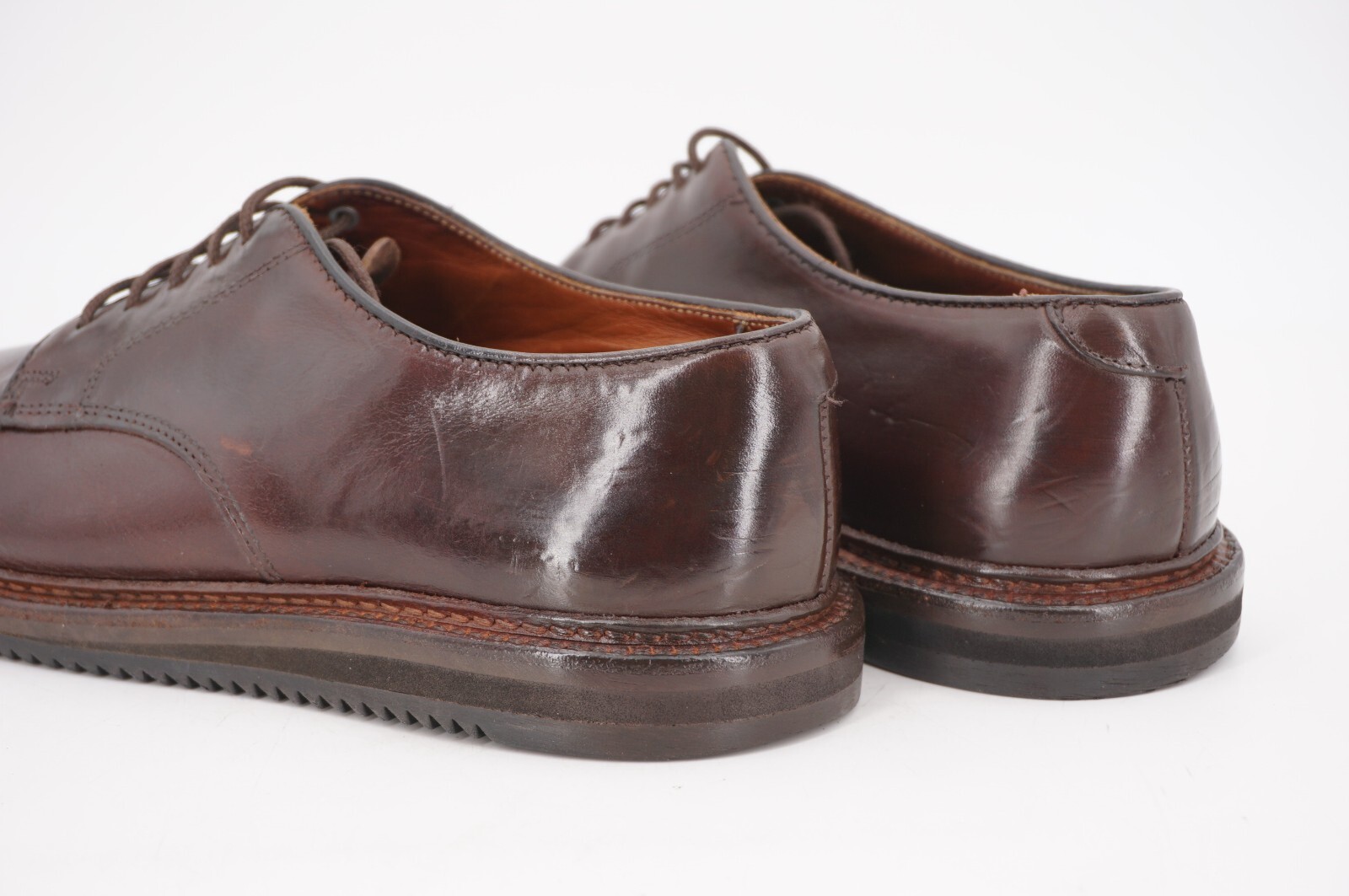 SAOLA VIBRAM RIPPLE $639 ALDEN 6 D DOVER SFODERATO FLEX WELT DERBY MARRONE CROMOXCEL