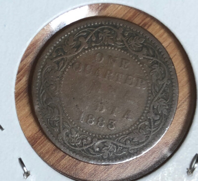 1883 India One Quarter (1/4) Anna Copper Coin-Victoria-KM#486 | eBay