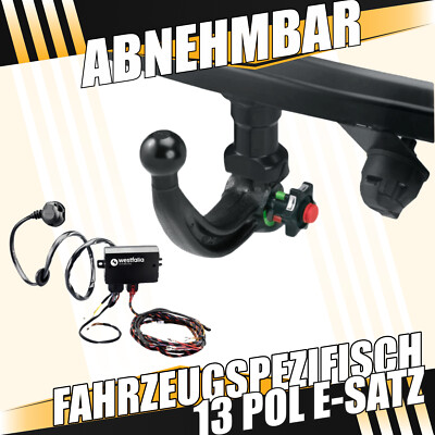 WESTFALIA - Anhängerkupplung abnehmbar +ES 13p spez für - Fiat 500L (12-17)