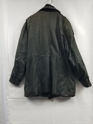 VINTAGE 1980s MIDWAY Leather Jacket Made In Korea Long Men's Size