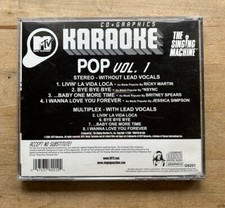 MTV Karaoke Pop Hits Vol 1 CD Britney Spears Jessica Simpson NSYNC    RickyMarti