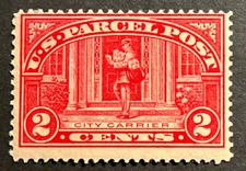 Travelstamps:1912-13 US Stamps Scott # Q2 - 2¢!City Carrier Mint MOGVLH