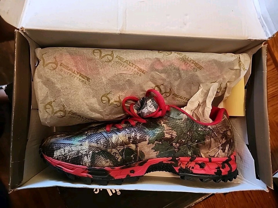 RealTree Outfitters Cobra Camouflage RED Sneakers Hunting Shoe Men's