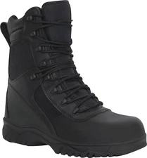 Black Side Zipper Composite Toe 8 Inch Tactical Boots