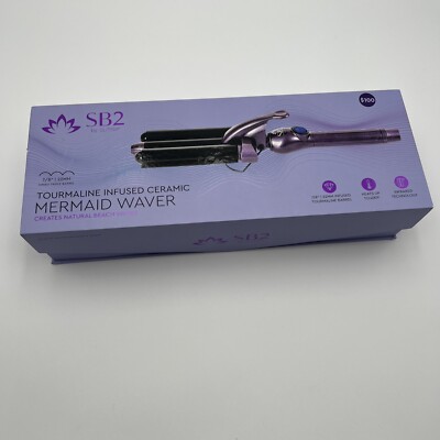 SB2 by Sutra Beauty Mermaid Waver Purple Jumble Triple Barrel in 7/8''