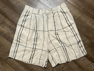 Vtg 80s/90s Esprit Collection Boardwalk Shorts Pleaded Bermuda Stripe s/Medium