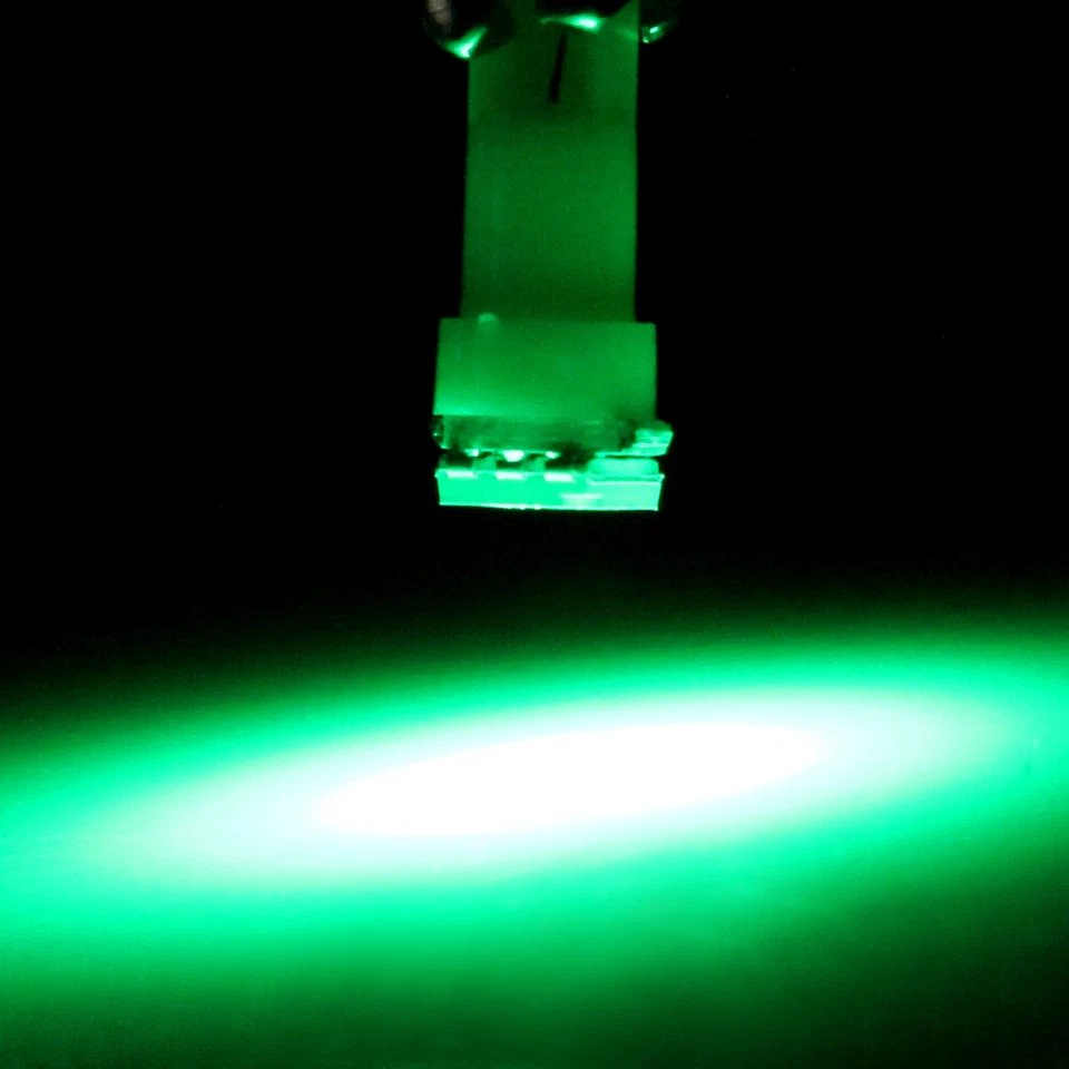 10x T5 1SMD Panel de Instrumentos Verde Tablero Bombilla LED + Enchufe Giratorio para Ford Foto 3 de 4