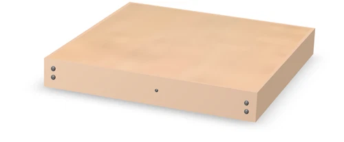 Prak-TISCH Modellbahntisch / Unterbau 0.5x0.5 m - 1x Modul 5 mm Sperrholz
