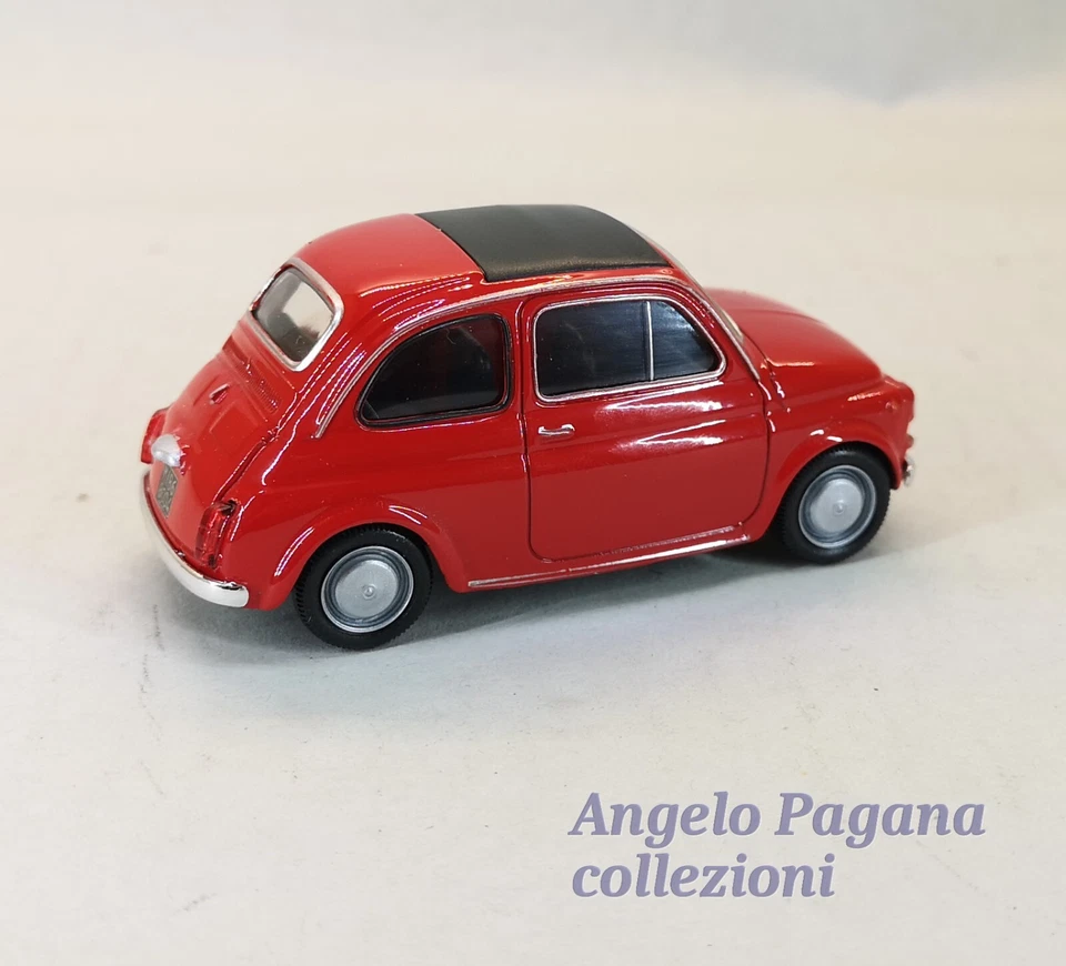 modellino auto scala 1/43 fiat 500 cinquecento macchinina modellini della welly - Immagine 3 di 4