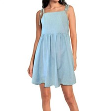 NWT ASOS Tie Straps Lightweight Denim Mini Dress