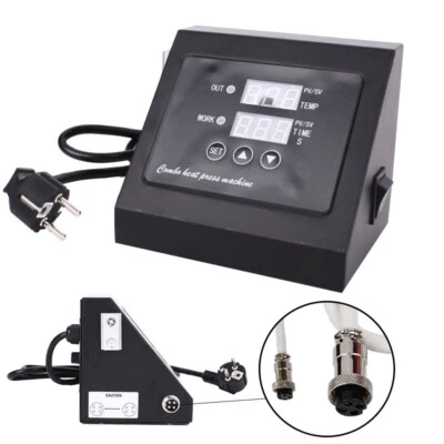 MARKENLOS Hitzepresse für T-Shirt Heat Press Machine Digital Control Box-Temperature Zeit