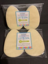 The Bathery Let's Spa 2 packs = 4 dual sided facial sponges 