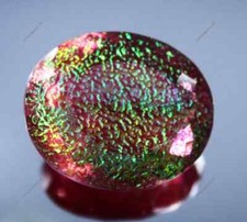 101 .70 Ct NATURAL Monarch Fire Opal Doublet Oval Cut Loose Gemstone Certified