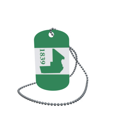 Dog Tag Flagge Aroostock County (Maine) Erkennungsmarke Alu 30 x 50 mm
