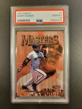 1997 Topps Finest Masters #1 Barry Bonds - PSA 10 - Giants 