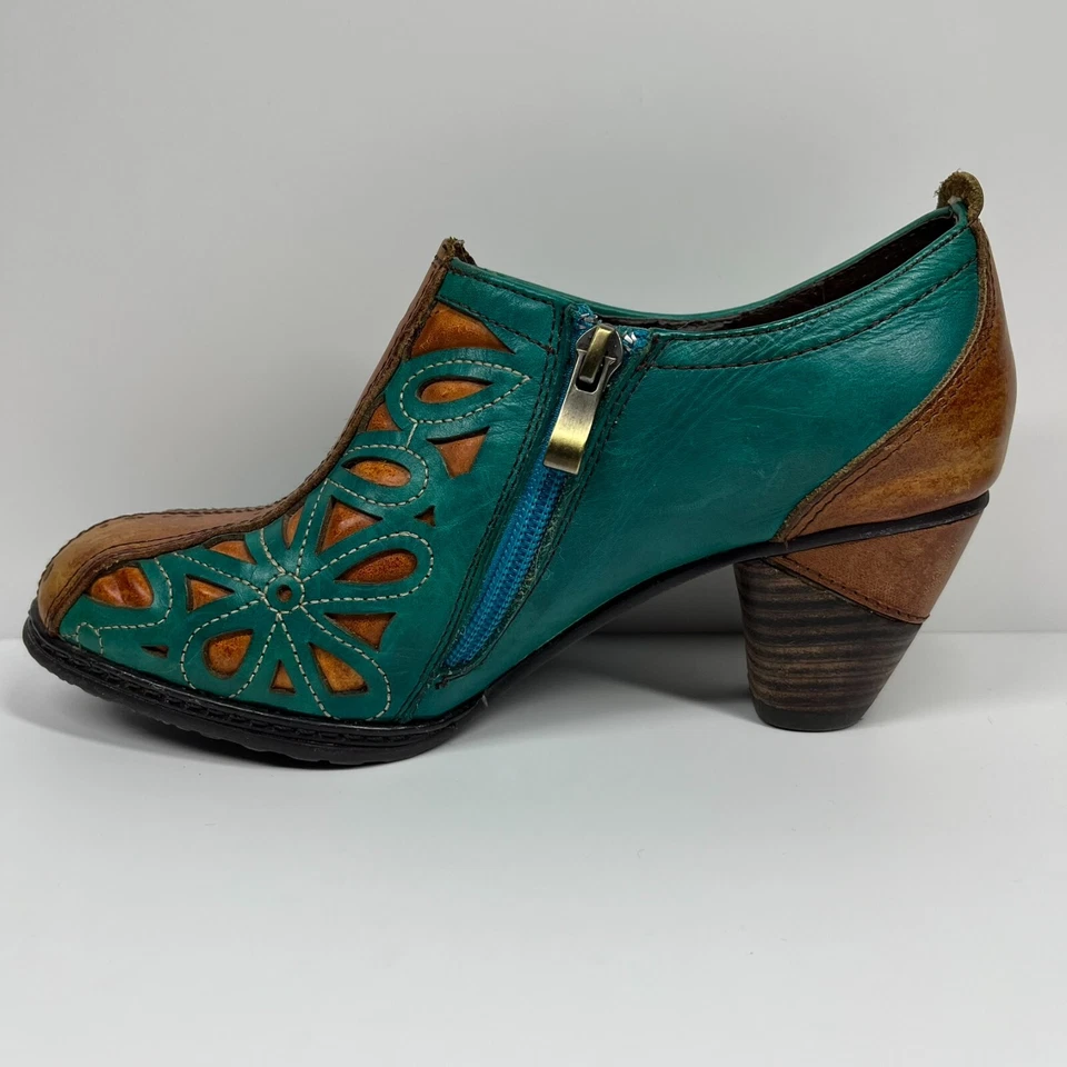 Botín Spring Step L'Artiste Arabella Cremallera Lateral Para Mujer 5.5US Floral Artístico Foto 4 de 4