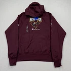 Dallas Renegades Champion Hooded Sweatshirt Size Large Reverse Weave Maroon