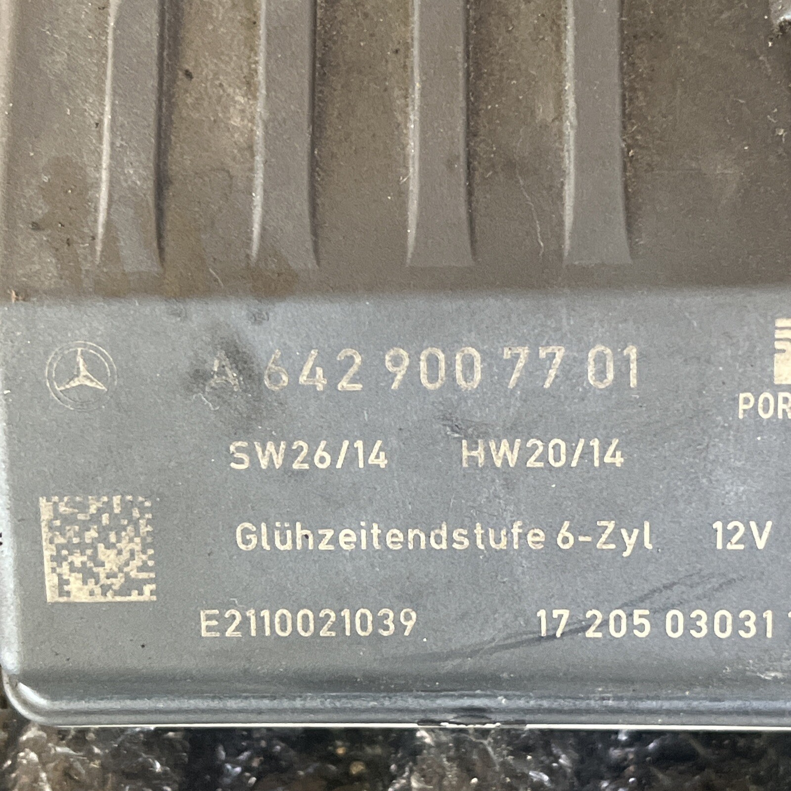 Mercedes X164 GL350 E320 BlueTec Diesel Glow Plug Control Unit Relay