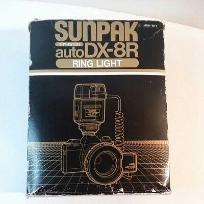 Sunpak Auto DX 8R Flash annulaire 52 mm sans adaptateur