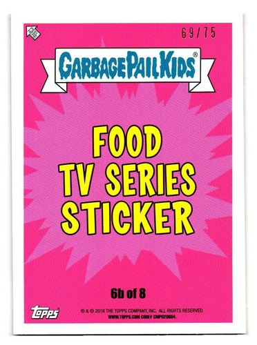 2016 GARBAGE PAIL KIDS SERIES 2 PRIME SLIME TRASHY TV PICK YOUR CARD BLOODY RED - Picture 178 of 323