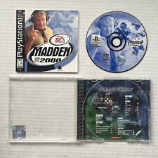 PS1 Madden NFL 2000 PlayStation 1 W/ Registration Card + Manual Complete Tested