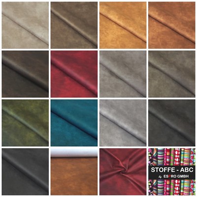 Ranger Polster Möbelstoff Microfaser Stoff Lederoptik weicher Griff  Meterware