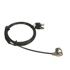 Universal Laptop Security Cable Lock T-Bar Kensington Style Keyed w/ 2 Keys