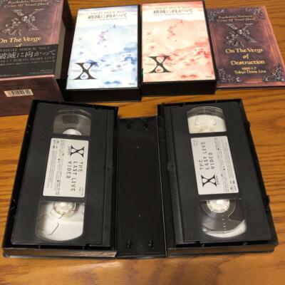 X JAPAN related + α VHS set THE LAST LIVE VIDEO Seth et Holth