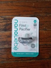 Nanobebe my First Pacifier Newborn BPA free 100 silicone extra soft mimics mom
