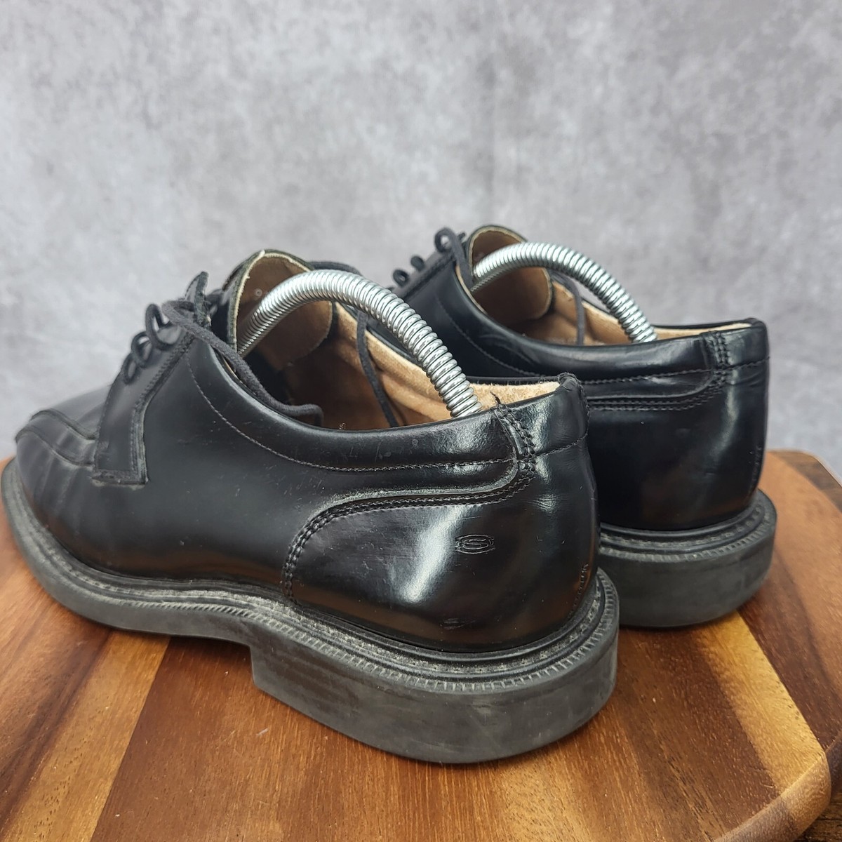 Skechers Cities Angel Black Leather Oxford Dress Shoes 70060 Men