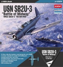 Academy 1/48 Scale USN Sb2u-3 Battle of Midway Model Kit #12324 J1
