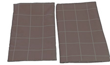 Set of 2 King Size Dark Gray  White pillowcases By Room Essentials. 20 x 40