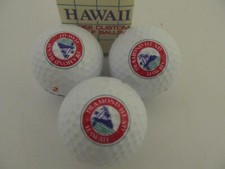 Vintage Spalding Diamond Head Hawaii Golf Balls in Sleeve