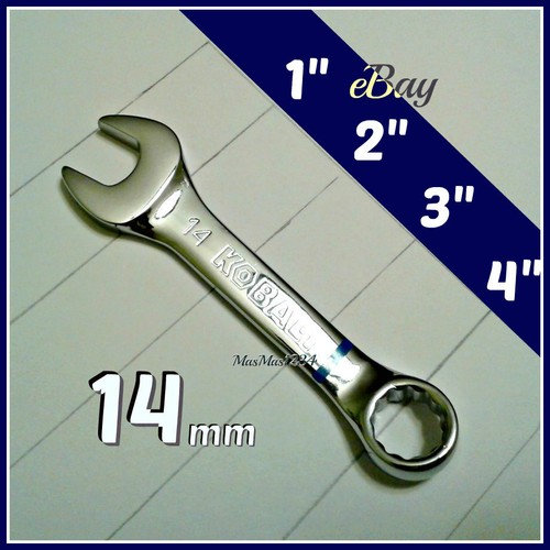KOBALT Stubby Combination Wrench - SAE, Metric - Polished Chrome - Fast Shipping - Picture 5 of 11